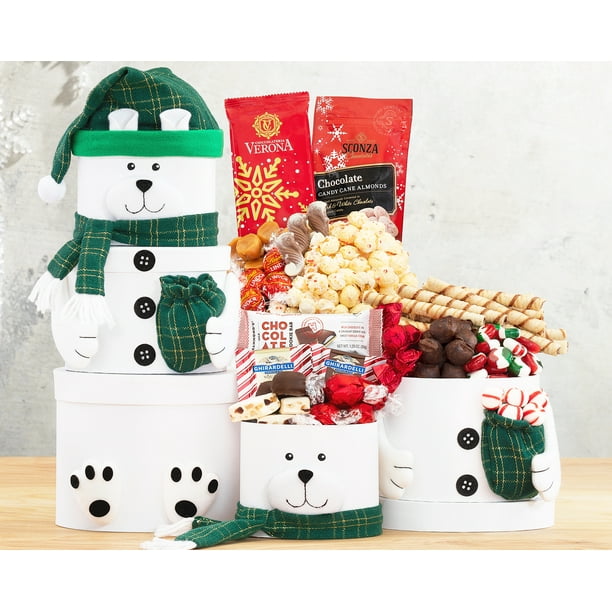 The Snowman Chocolate Tower by Wine Country Gift Baskets