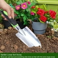 thumbnail image 5 of Garden Hand Tools Set Heavy Duty One-Piece Cast-Aluminum Lightweight with Ergonomic Grip,3 PCS,, 5 of 6