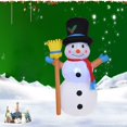 thumbnail image 5 of Adorno navideño inflable con LED de 1,2 a 1,8 m, modelo de cascanueces, muñecos navideños para la fiesta de Año Nuevo 2023, decoración navideña, 5 of 5