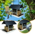 thumbnail image 2 of Outdoor Bird Feeder for Finches and Titmice Large Capacity Durable Wild Bird Feeding Station, 2 of 8