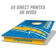 thumbnail image 6 of YouTheFan NFL Los Angeles Chargers 2' x 3' Cornhole Game, 6 of 6