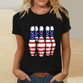thumbnail image 2 of SELONE Oversized Workout Shirts for Women 4th of July Pullover Crewneck Short Sleeve Tops Patriotic Graphic Clothes, 2 of 4