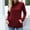 Wine, variant on Women's Solid Color Long Sleeve Turtleneck Sweater Top Pocket Knit Sweater Turtleneck Sweater On Seasonal Wine 10(XL)