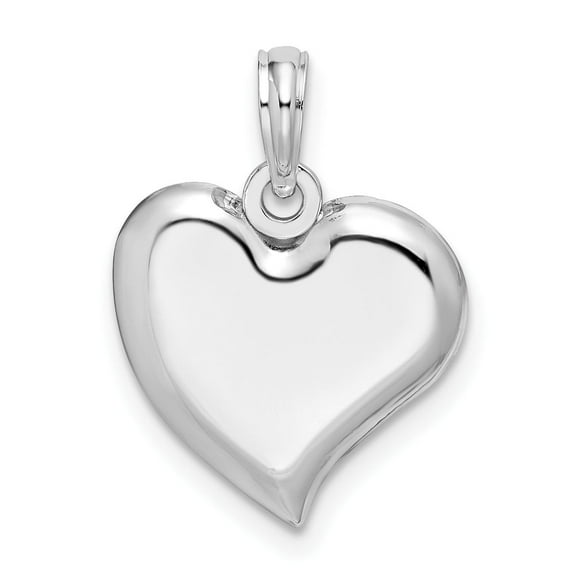 Million Charms 925 Sterling Silver Love and Hearts Charm, Polished Teardrop Heart Pendant