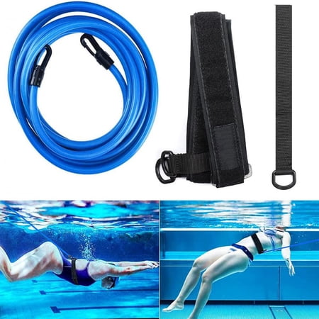 Swim Training Belts, Swim Tether Stationary Swimming, Swim Harness Swimming Resistance Belt, Swim Belt for Adults & Kids