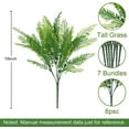 thumbnail image 4 of Morttic Artificial Plants, Fake Boston Fern Greenery Outdoor UV Resistant No Fade Faux Plastic Plants Decoration for Home Front Porch Garden Farmhouse (Green-8 Ferns), 4 of 14