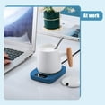 thumbnail image 4 of OEFNTAC USB Powered Cup Warmer Plate 5.9x5.9x1.18in Smart Temperature Control Beverage Heater for Coffee Tea Milk Mugs Desktop Office Use coffee cup warmer usb mug warmer, 4 of 6