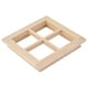 thumbnail image 5 of Decoración de la Casa de Muñecas, Madera 1:12 Ventana de Casa de Muñecas Duración Simulada Sin Pintar 7 x 7 x 1.2 cm Para Casa de Muñecas, 5 of 7