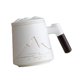 thumbnail image 3 of Taza de té de cerámica, taza de café, taza multifuncional para beber, taza de café, té, taza de agua Blanco, 3 of 9