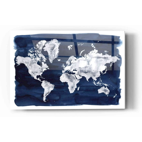 Epic Art 'Water World II' by Grace Popp Acrylic Glass Wall Art, 16"x24"