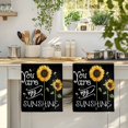 thumbnail image 4 of Sunflowers Kitchen Towels Set of 3, Modern Bee You Are My Sunshine Black Absorbent Dish Towels for Kitchen, Microfiber Hand Towel, Quick Drying Tea Towel for Cleaning Decorative Dishcloths, 4 of 7