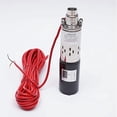 thumbnail image 4 of Submersible Screw Well Pump Deep Well Water Pump Stainless Steel DC 12V 250W 5.5GPM 4800 RPM 82Ft High Lift, 4 of 7