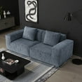 thumbnail image 5 of Modern Minimalist Chenille Fabric Sectional Sofa 220cm for Living Room - Convertible and Comfortable, 5 of 9