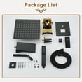 thumbnail image 3 of CASAINC 3-Function Shower Heads Faucet 1.8 Bathroom Shower System with Tub Spout in Matte Black, 3 of 9