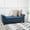 Navy Blue+Fabric, variant on HAYES ARMED STORAGE BENCH