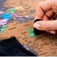 thumbnail image 3 of Mapa mundial para rascar con todos los estados de EE. UU. | Grande 28 x 17 pulgadas donde yo, 3 of 7