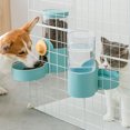 thumbnail image 4 of Cat Cage Hanging Automatic Feeding Bowl Water Drinker Large Capacity 75 Degree Ramp Design Pet Supplies For Kitten Puppy Rabbit, 4 of 7