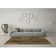 thumbnail image 3 of Ahgly Company Indoor Rectangle Patchwork Brown Transitional Area Rugs, 8' x 10', 3 of 4