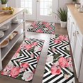 thumbnail image 2 of Pioneer Flower Floral Print Pattern Kitchen Rugs Sets Of 3,Kitchen Runner Rugs Non Skid Washable,Decorative Kitchen Floor Mats for Kitchen,Sink,Laundry,17"x30"+ 17"x47" + 17"x59", 2 of 6