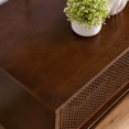thumbnail image 4 of 59 Inch Media Stand | Holds 65 Inch TVs, Living Room Decoration | Rattan Doors, High - Quality Build | Avoids Floor Scratching, 4 of 6