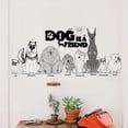 thumbnail image 3 of Calcomanías de pegatinas de arte de pared de salón impermeables de PVC con patrón de perros Ndcxsfigh Libre de BPA, 3 of 7