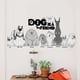 thumbnail image 3 of Perros de pared Patrón PVC Impermeable Sala de estar Arte Pegatinas Calcomanías Hugtrwg Para estrenar, 3 of 5