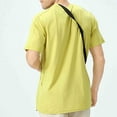 thumbnail image 7 of ZunFeo Men Quick Dry Moisture Wicking T Shirts Breathable Lightweight Running Gym Activewear Short Sleeve Crew Neck Slim Fit Athletic Performance Top Yellow,Size 3XL, 7 of 7