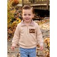 thumbnail image 3 of RUINIXCW Toddler Baby Boy Girl Thanksgiving Sweatshirt Outfit Infant Baby Boys Girls Fall Shirt Clothes Casual Letter Turkey Embroidery Plaid Collar Half Zip Up Long Sleeve Pullover Tops, 3 of 9