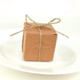 thumbnail image 4 of Kraft Candy Box Birthday Wedding gift box Favors Chocolate Gift Boxes Square, 4 of 9