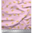 thumbnail image 1 of Soimoi Pink Japan Crepe Satin Fabric OMG Text Print Fabric by Yard 42 Inch Wide, 1 of 3