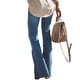 thumbnail image 3 of WILLBEST Pantalones Mujer Pantalones Vaqueros Acampanados de Moda para Mujer, Pantalones Vaqueros Elásticos, Cómodos E Informales, Pantalones de Cintura Alta de Color Sólido Con Estilo. Grande, 3 of 8