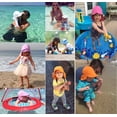 thumbnail image 2 of Sunisery Baby Boys Girls Sun Hat Breathable Adjustable Summer UPF 50+ Sun Protection Beach Wide Brim Flap Hat, 2 of 5