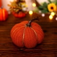 thumbnail image 3 of Plaid Pumpkins Fall Pumpkin for Decor Artificial Pumpkin Fabric Tabletop Decoration, 3 of 7