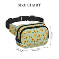 thumbnail image 4 of Bingfone Fanny Packs for Women Fashion Waist Packs Bag with Adjustable Strap Waterproof Everywhere Crossbody Belt Bag for Workout Running Travelling( White Polka Dot Sunflower ), 4 of 9