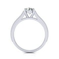 thumbnail image 6 of SuperJeweler 1 1/2 Carat Round Shape Moissanite Engagement Ring In 14 Karat White Gold For Women, 6 of 6