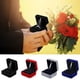 thumbnail image 4 of Caja de terciopelo para anillos con luz LED para bodas, pedidas de mano y compromisos (negra), 4 of 5