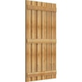 thumbnail image 2 of 34 3/4"W x 62"H TimberCraft Six 5 3/8" Boards Spaced Board-n-Batten Shutters, Rough Sawn Western Red Cedar (Per Pair), 2 of 13
