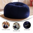 thumbnail image 2 of Small Solid Navy Blue Kids Bean Bag Chair, 2 of 9