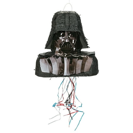 Fun Express - 3d Darth Vader Pull Pinata for Birthday - Party Supplies - Licensed Tableware - Misc Licensed Tableware - Birthday - 1 Piece