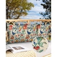 thumbnail image 2 of Outdoor Pillow Covers Pack of 2, Watercolor Flower Blue Bird on Retro Waterproof Throw Pillowcase Cushion Cases, Boho Floral Leaves Decorative Pillow Cover for Couch Sofa Home Bed Patio, 2 of 6