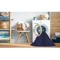 thumbnail image 2 of Ahgly Company Machine Washable Indoor Round Transitional Night Blue Area Rugs, 3' Round, 2 of 7