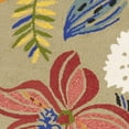 thumbnail image 4 of Country & Floral Rug - Four Seasons Polypropylene -Light Olive/Green-Color:Light Olive/Green,Design:Country & Floral,Shape:Runner,Size:6'L x 2' 3''W, 4 of 5