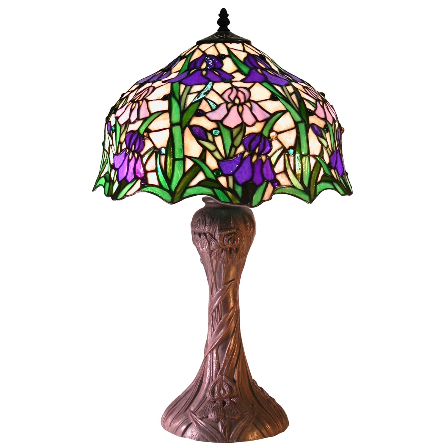 Vervelend Registratie Verrijking Tiffany-style Iris Table Lamp - Walmart.com