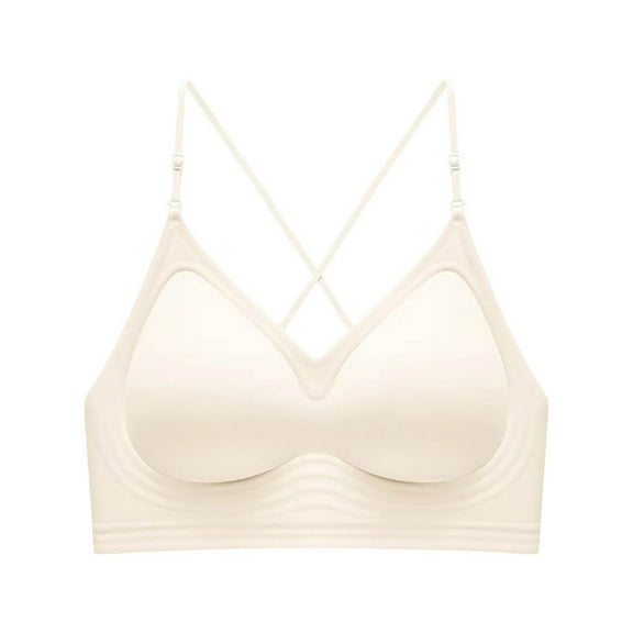 Diufon Women's Wireless Bralettes Crisscross Support Comfortable Everyday Bras for Casual Wear and Everyday Outfits