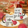 thumbnail image 6 of Lets Have Coffee Together For The Rest Of Our Lives Coffee Mug Set, Valentine's Day Engagement Gifts for Couples,Mr and Mrs Wedding Gift for Couple,Bridal Shower Couples Mugs, 6 of 6