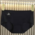 thumbnail image 2 of Levmjia Womens Underpants Seamless Solid Color Briefs High Waist Silk Breathable Panties Invisible No Show Comfort Soft Everyday Wear Essential, 2 of 3