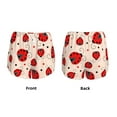 thumbnail image 4 of Disketp Red Ladybug Print Women's Shorts Workout Shorts for Athletic Gym Running Shorts with Phone Pockets Small, 4 of 8