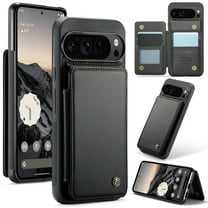 Dteck for Google Pixel 8 Pro Case with Card Holder, Magnetic Business Leather Wallet Case for Women Men with RFID Blocking Kickstand Shockproof Cover for Google Pixel 8 Pro,Black