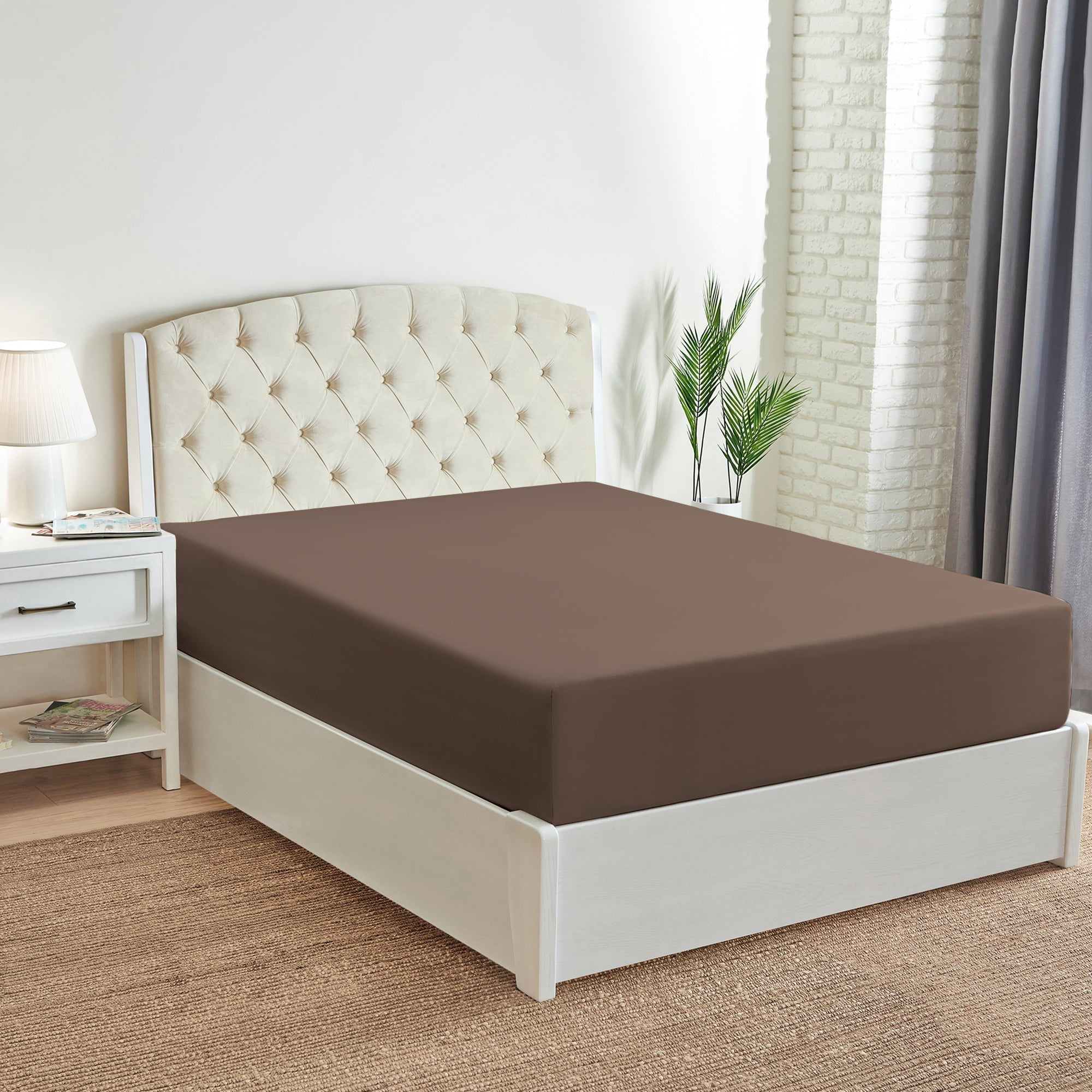 Mellanni Queen Fitted Sheet Only Iconic Collection Bedding Sheets