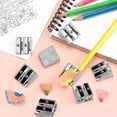 thumbnail image 3 of Taille-crayon Double Manuel en Bimétal, Haute Qualité, Perforé, Design Compact, Point Idéal, 3 of 4